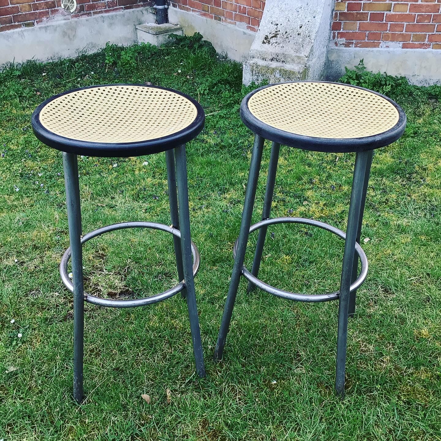 Lot of four bistro stools
