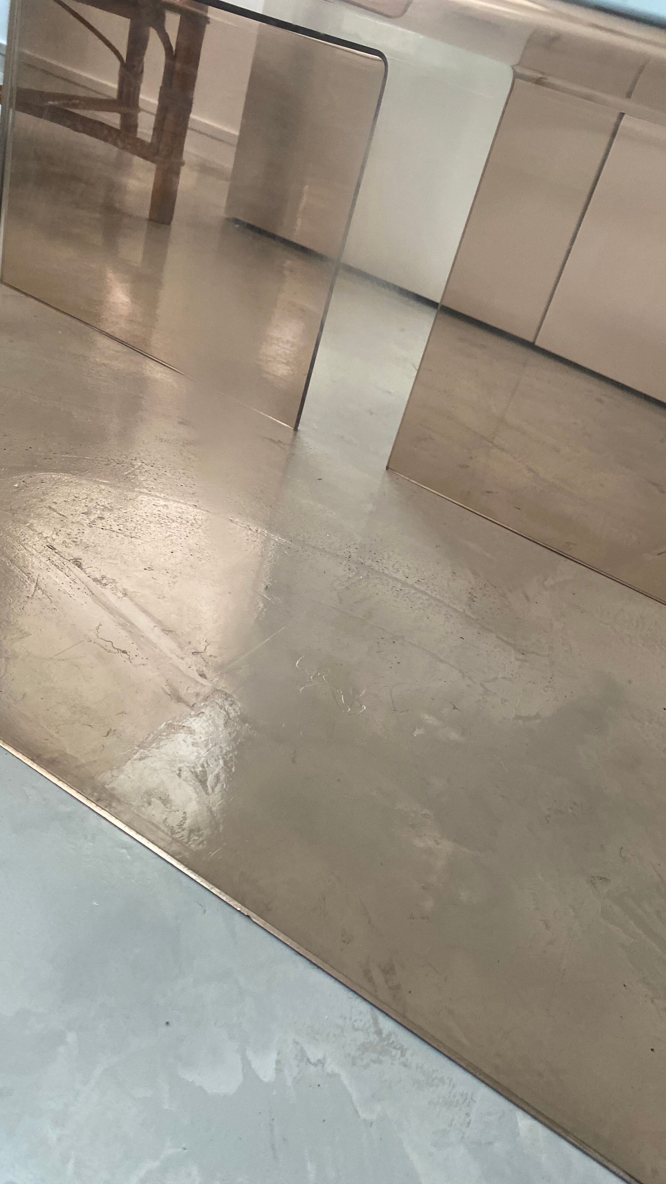 Plexiglass coffees tables in the year 70