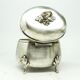 Biedermeier sugar bowl, silver-plated brass, Poland, 19th century
