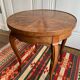 Table d'appoint, guéridon en marqueterie de bois