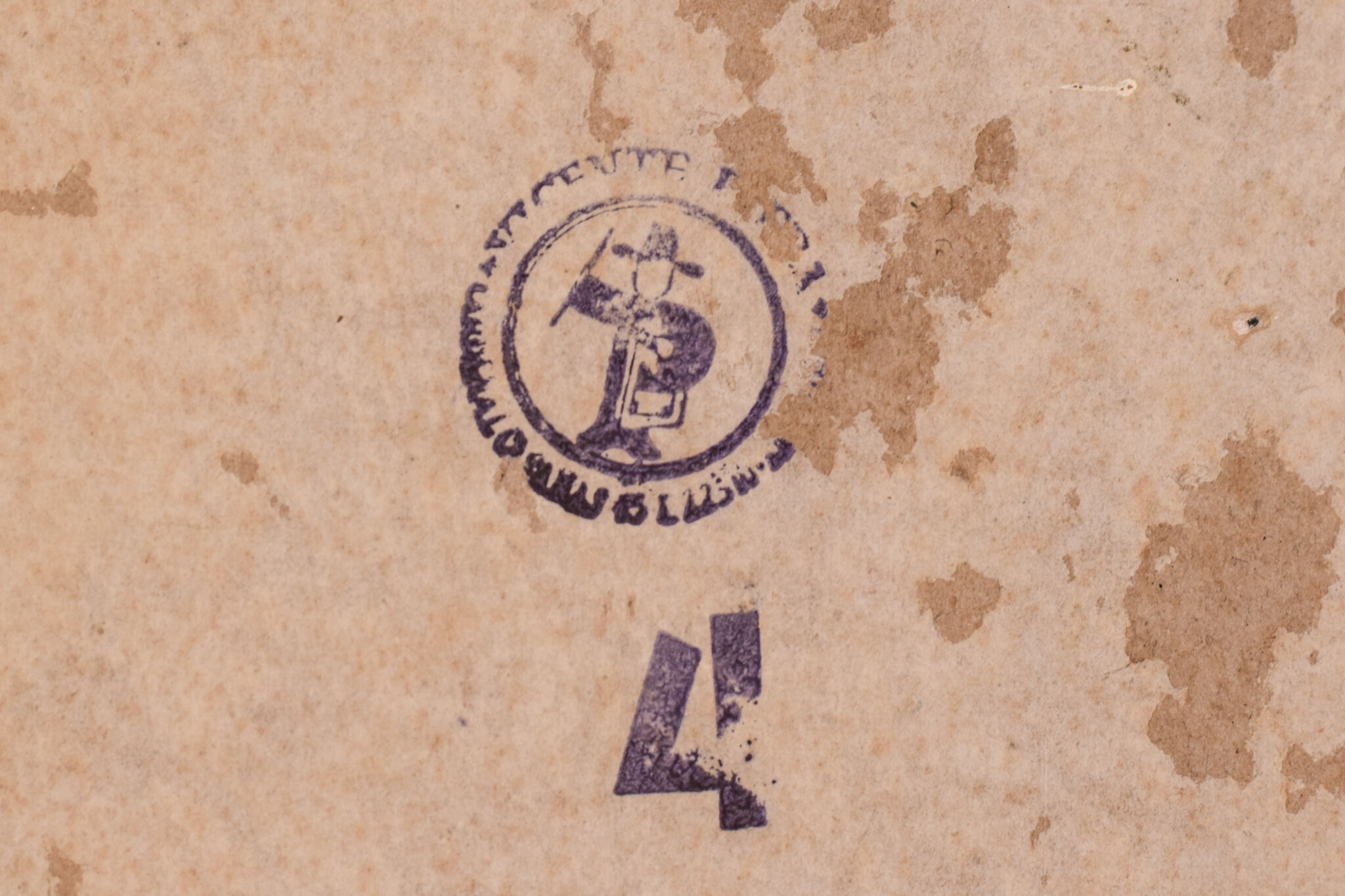 Impressionist oil of villa and palm trees