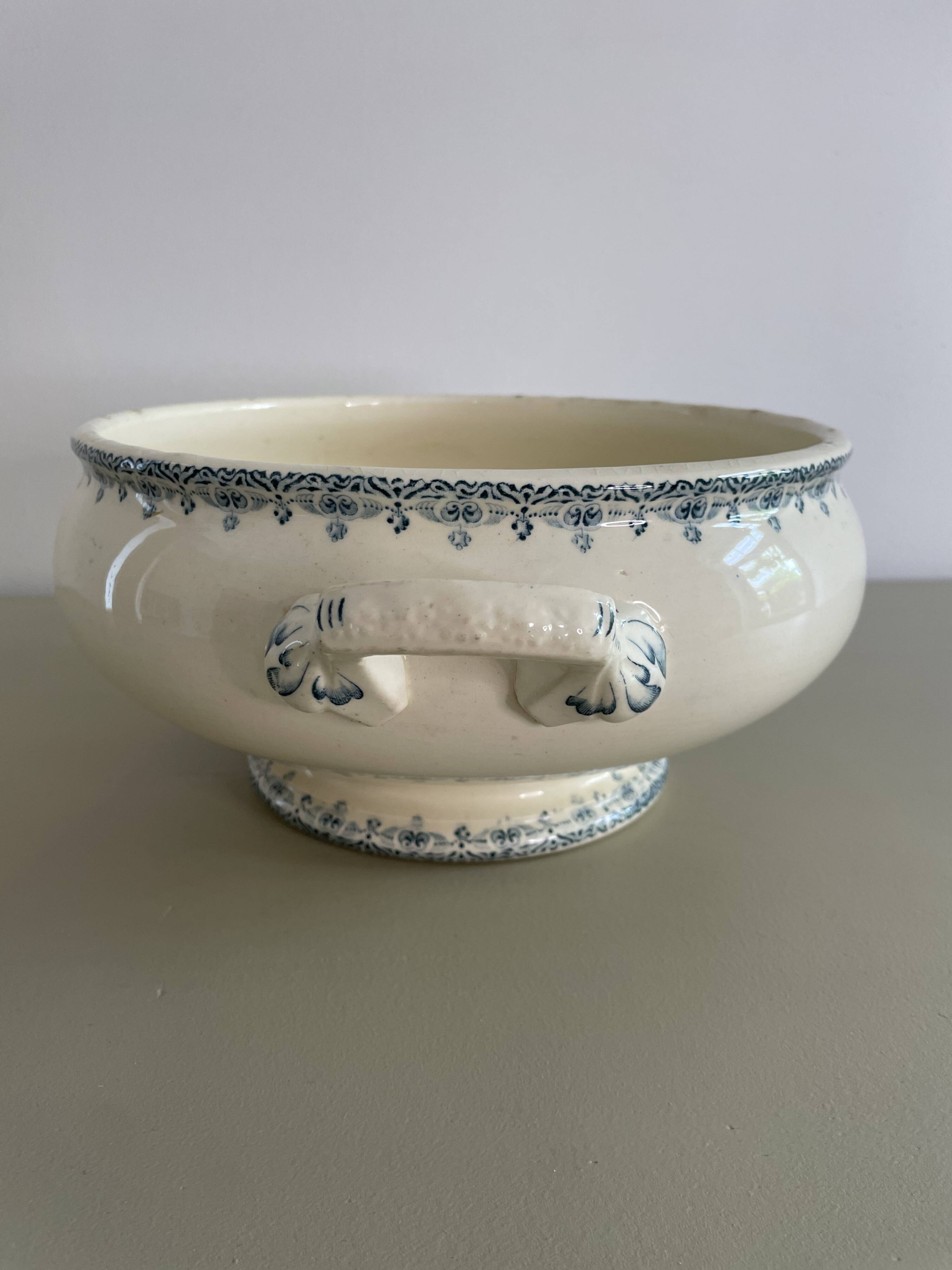 Discovered iron earthenware soup tureen