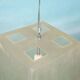 Vintage minimalist pendant lamp in fibreglass, Roche Babois