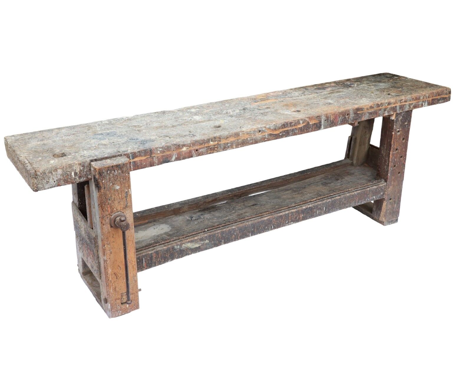 Wooden workbench xxl industrial character welder weathered 251cm