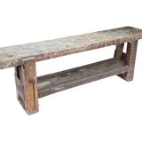 Wooden workbench xxl industrial character welder weathered 251cm