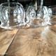 Set of 6 vintage culbuto glass whiskey glasses