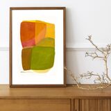 Original acrylic painting on paper