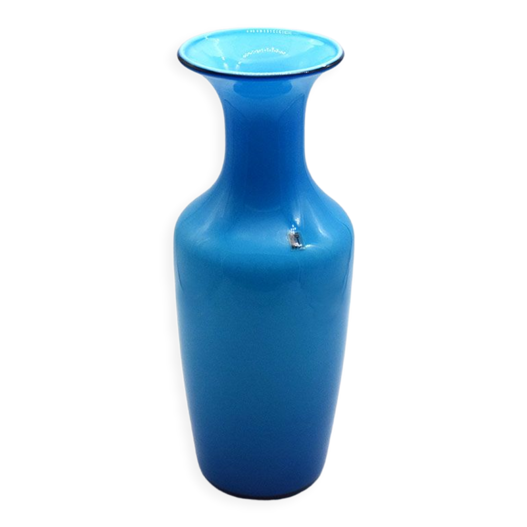 Vase Venini Opalino, années 1970