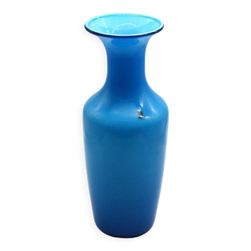 Vase Venini Opalino, années 1970