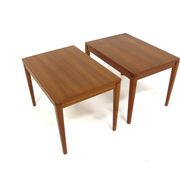 Set of 2 teak bedside tables, Sweden, 1960