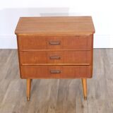 Scandinavian vintage teak chest of drawers 1960