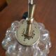 Hanging Helena Tynell amber glass bubbles 60s