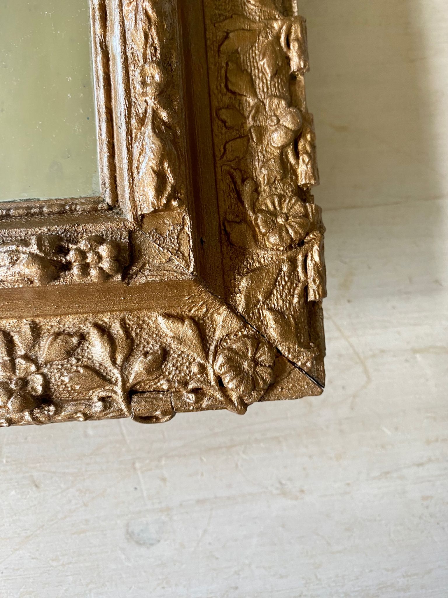 Ancien miroir doré début XXEME