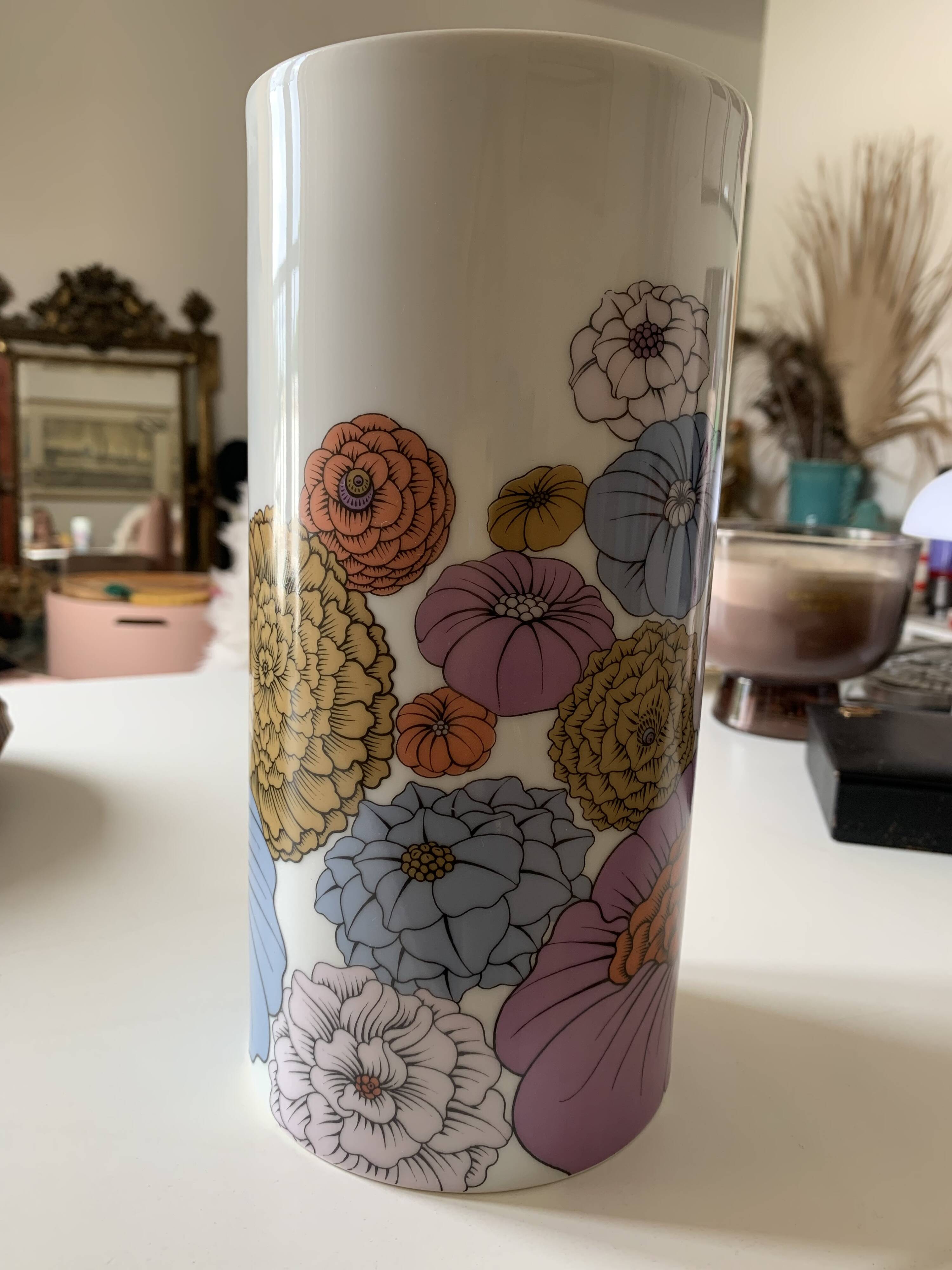 Vintage cylindrical vase Rosenthal