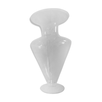 Very large tranparent glass vase