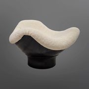 Chaise emblématique de l'ère spatiale Rodica par Mario Brunu pour Comfort, Italie 1960