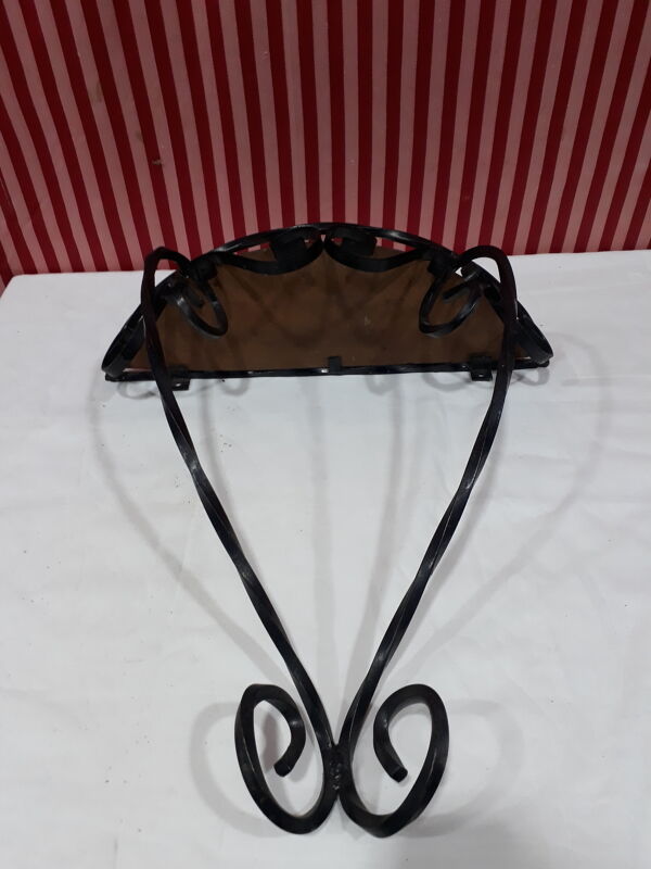 Console en fer forgé torsadé - années 50