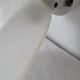 Art deco wall lamp in porcelain and glass