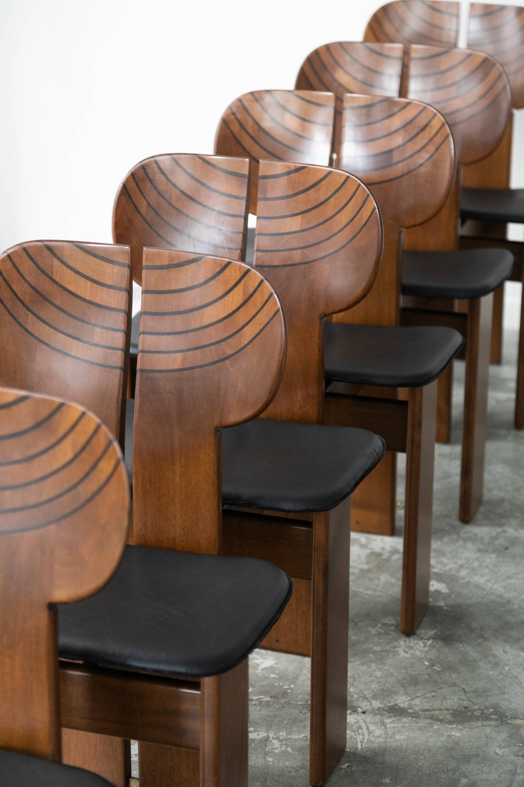 Africa chairs by Afra & Tobia Scarpa for Maxalto, Italy, 1970s