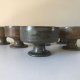 Lot cups or bowls by Jacques Lacheny vintage sandstone