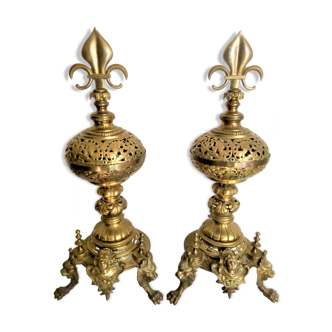 Pair of bronze channels
