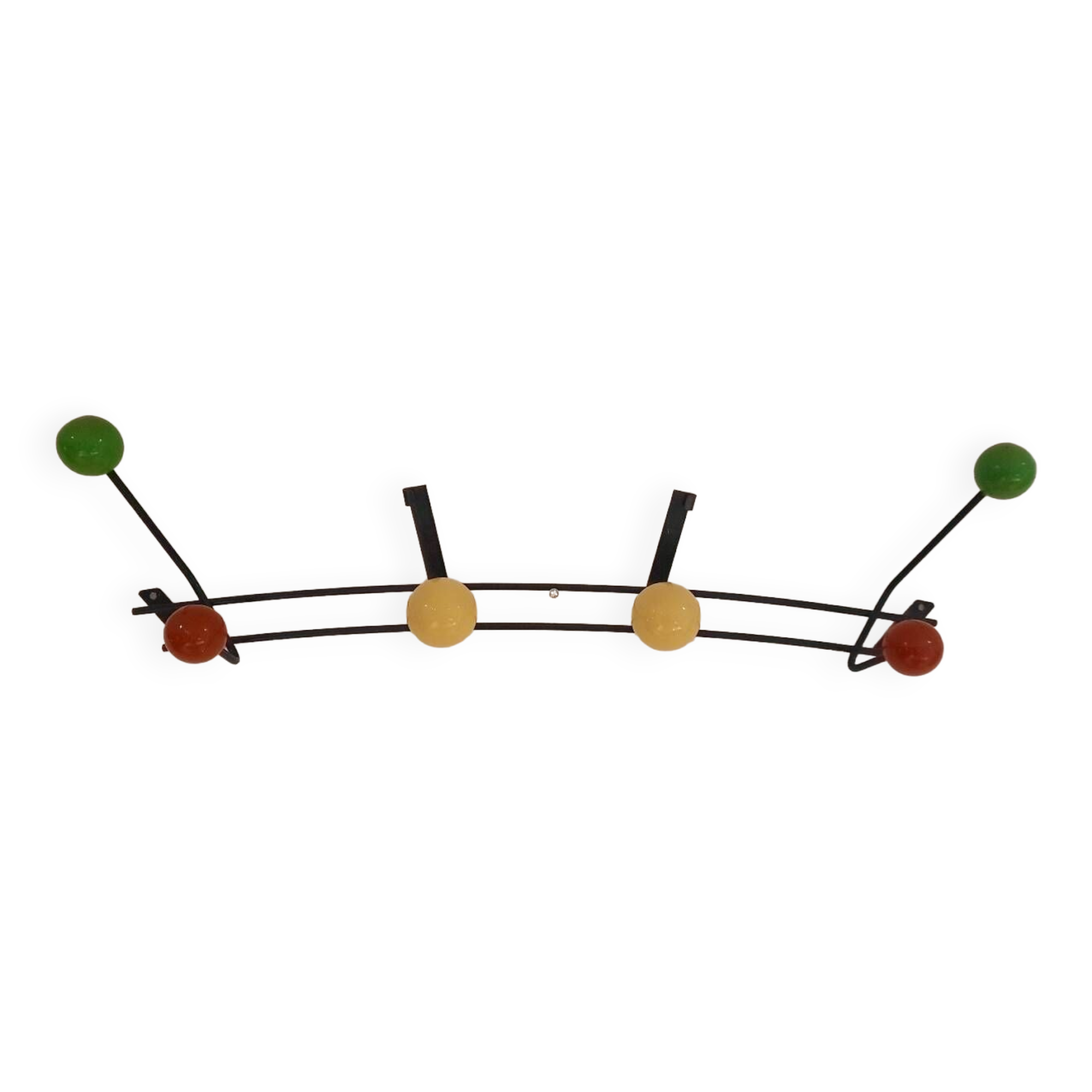 Vintage ball coat rack