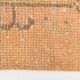 2x5 Turkish Vintage Runner Rug: Light Orange Peach Handmade Carpet 75x170Cm