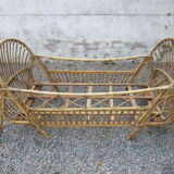 Cot basket rattan