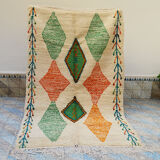 Colorful diamond berber carpet 260 x 154 cm