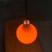 Mid-Century German Glass Pendant Lamp AH by Peill & Putzler, Set of 3