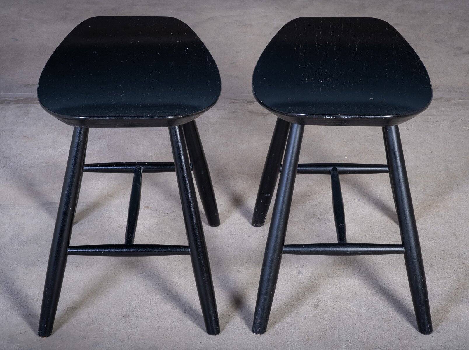 J36 stools by Ejvind A. Johansson for FDB Møbler, Denmark, 1960s, Set of 2