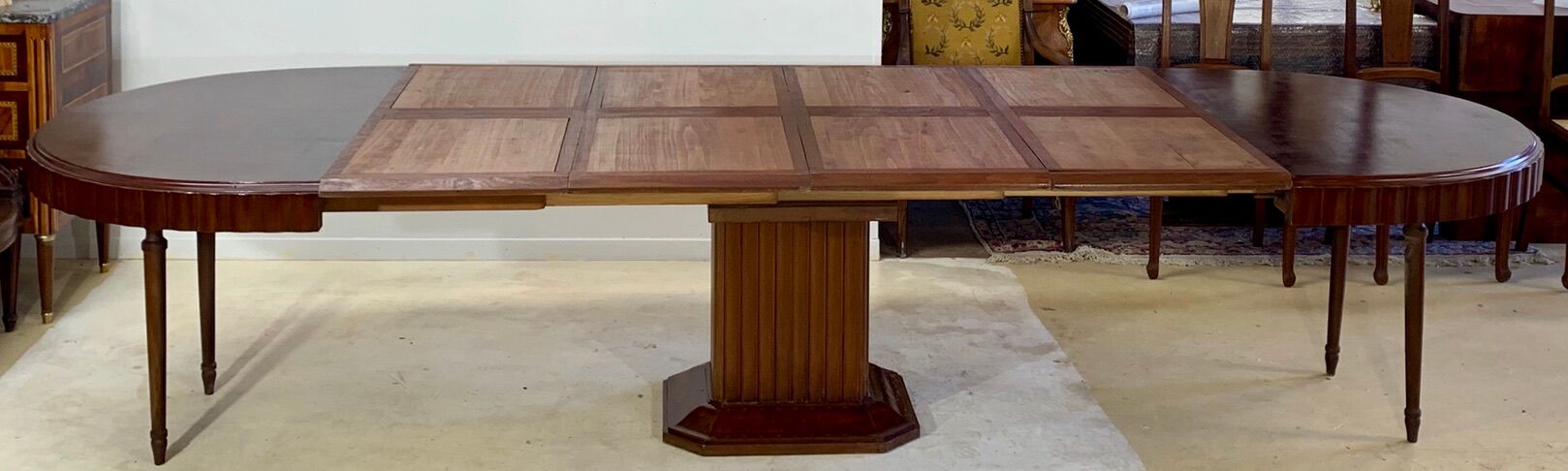 Table époque art déco en acajou eugène rinck