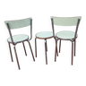 Lot de chaises et tabouret vintage formica