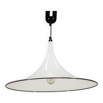 Lampe à suspension Guzzini « Trompette » des années 1970 par Meblo, Italie