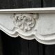 Regency style fireplace in white Carrara marble, circa 1880