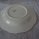 5 hollow plates faience de gien - model lorraine fleurs