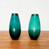 Mid-century German glass vases by Karl Friedrich Glas, 1960s, set of 2.