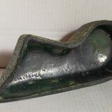 Vintage free-form tripod ceramic cactus planter