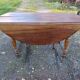 19th century walnut 6 leg table, opening