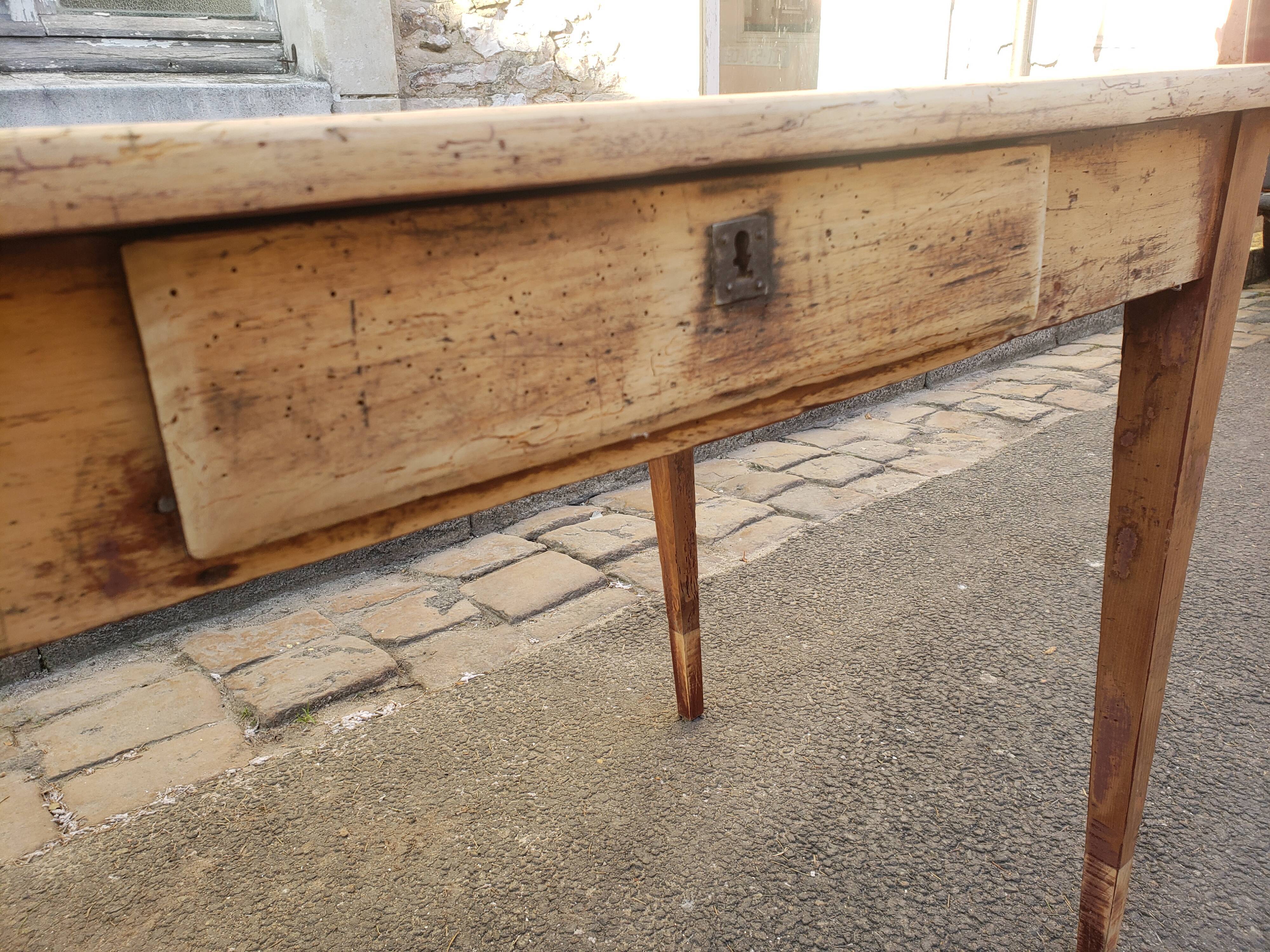 Farm table or "hiss" desk