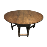 Vineyard Gateleg oak end XVIII-tiered table