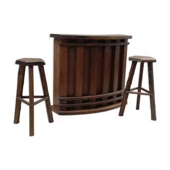 Bar and 2 stools 1950