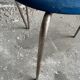 Set of 2 vintage blue Dot stools model 3170 by Arne Jacobsen for Fritz Hansen, 1974.