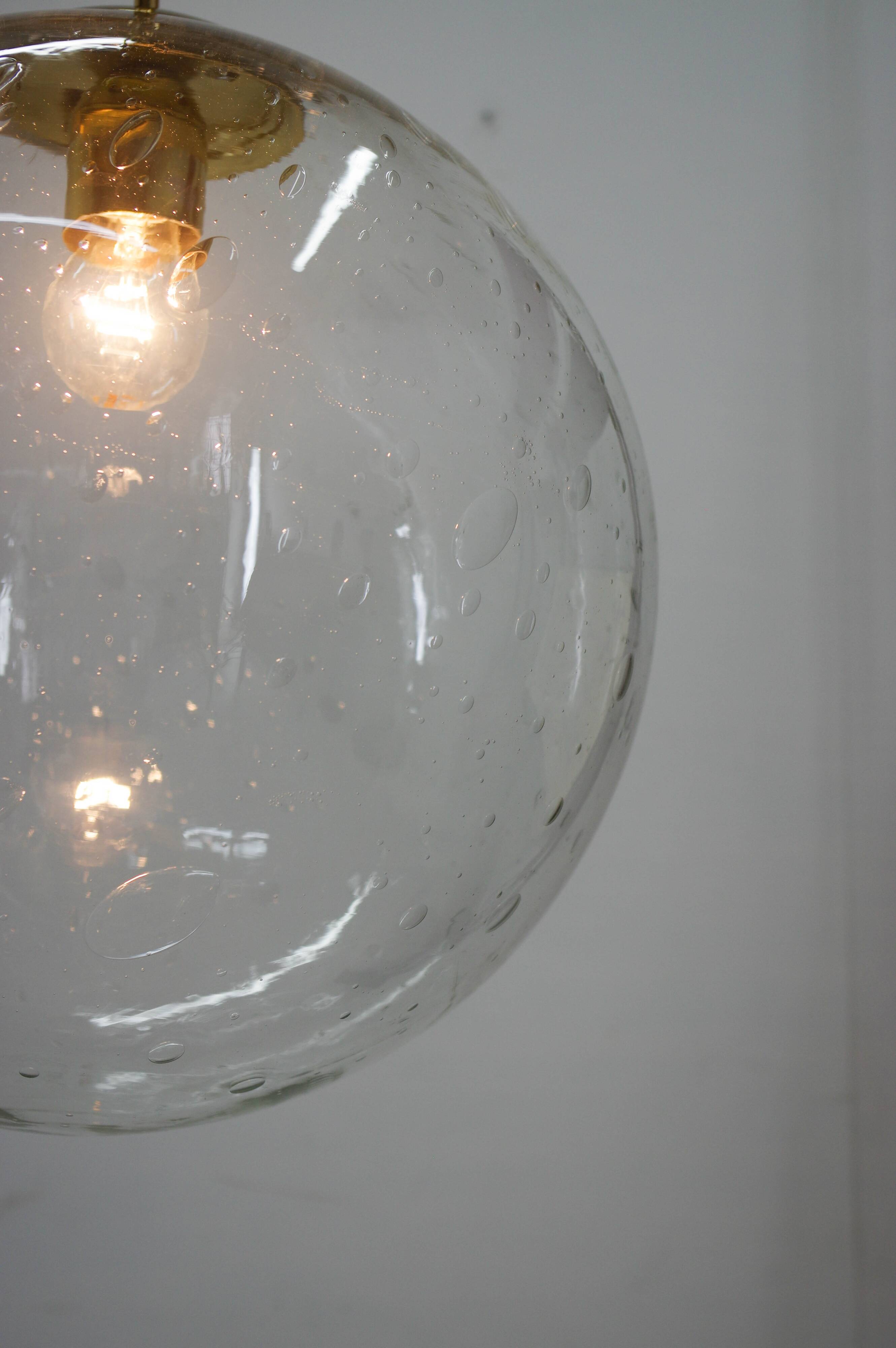 Bubble Glass Pendant by Kamenicky Senov, 1970s