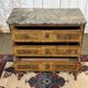 Transitional jump commode in walnut with marble top - 1950s
