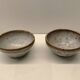Pair of vintage stoneware bowls – Signed OL / VN (Vallée Noire)