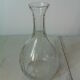 Decanter old cut glass collar facets
