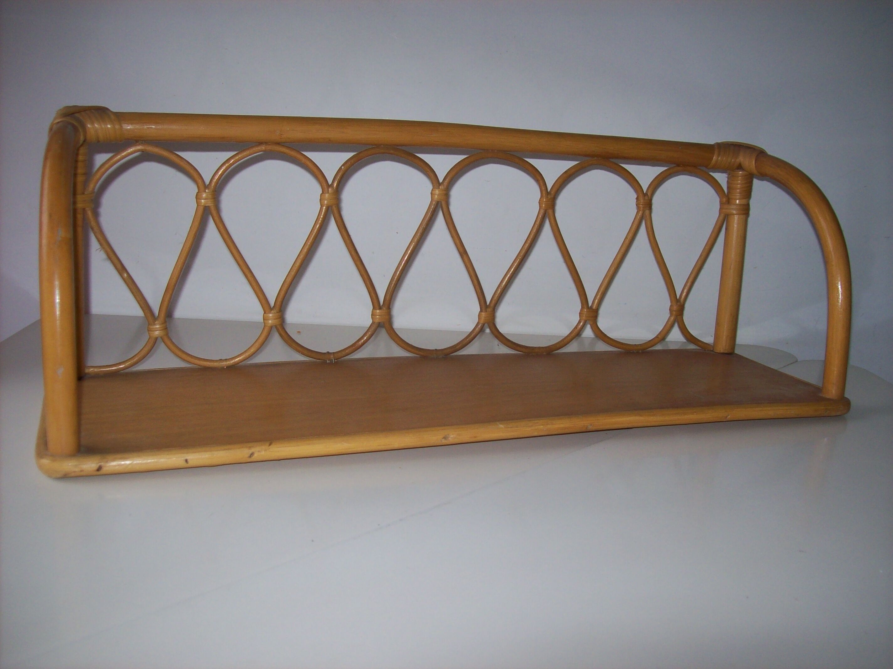 Rattan shelf