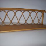 Rattan shelf