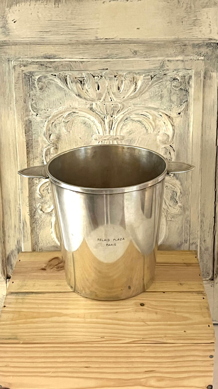 Rare Christofle Silver-Plated Champagne Bucket – Relais Plaza Paris